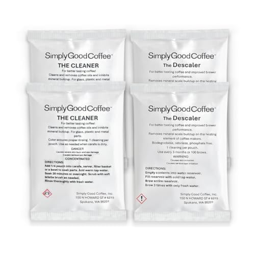 Combo Clean- Descaler and Cleaner- 6 Month Supply (4 packs)