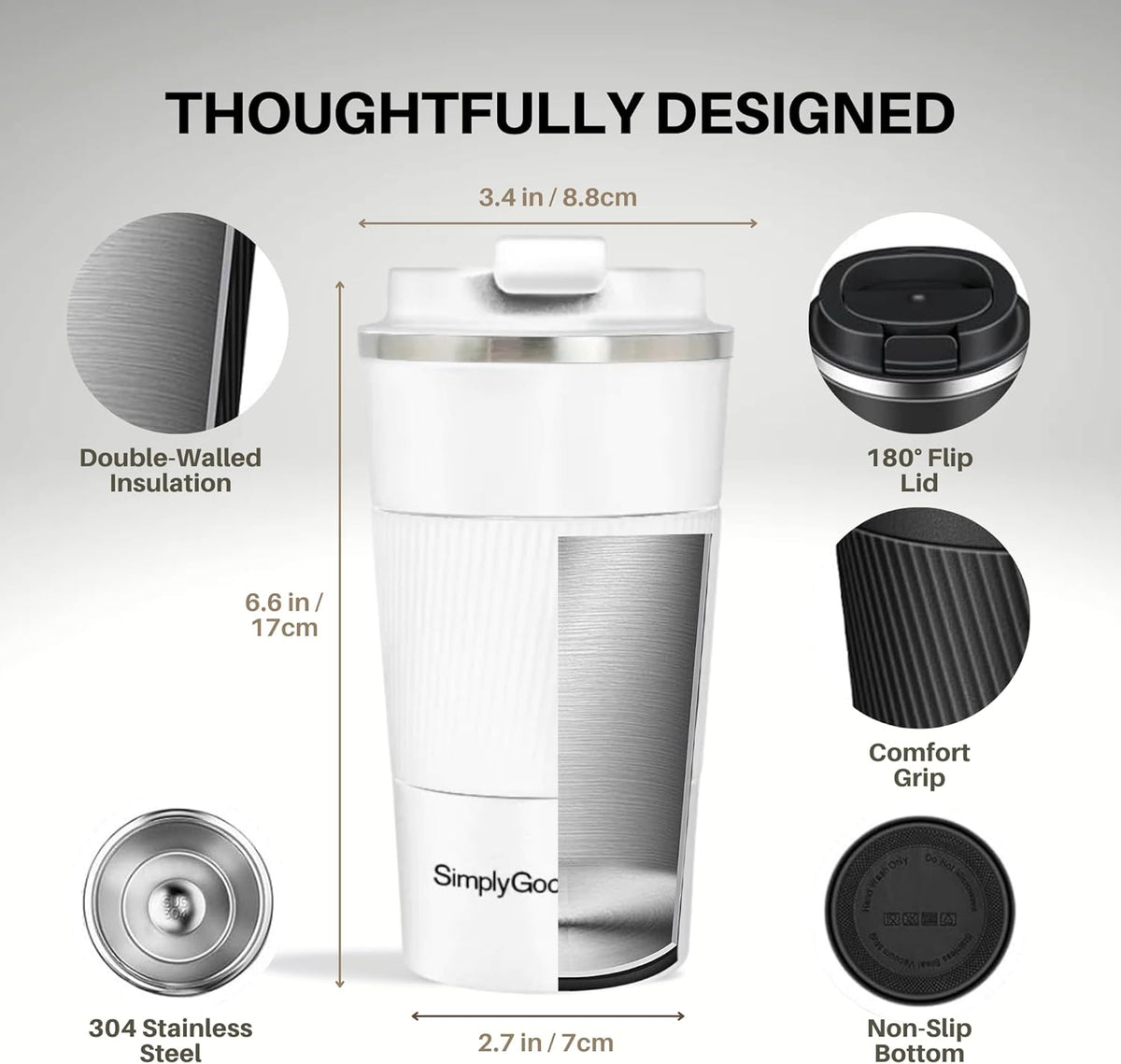 The Thermal Mug, White